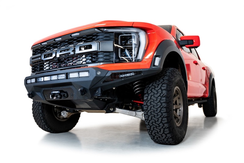 Ford Raptor Stealth Fighter Winch Kit - Front - Addictive Desert Designs - Stealth Fighter, Hammer Black Powder Coat - Hammer Black - `22-`27